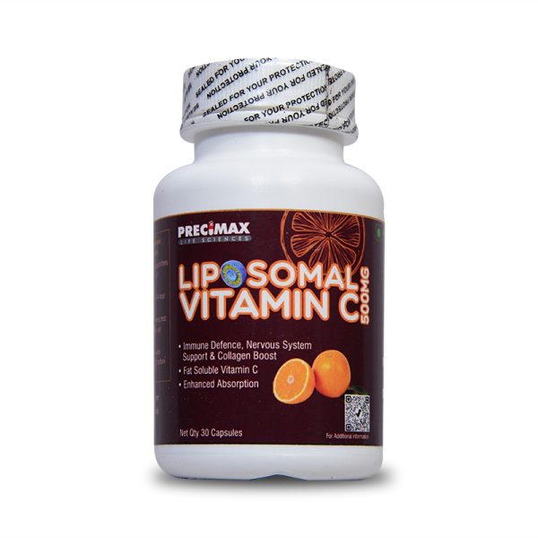 Liposomal Vitamin C Capsules High-Absorption and Sustained Acting Vitamin C 500mg For All Ages