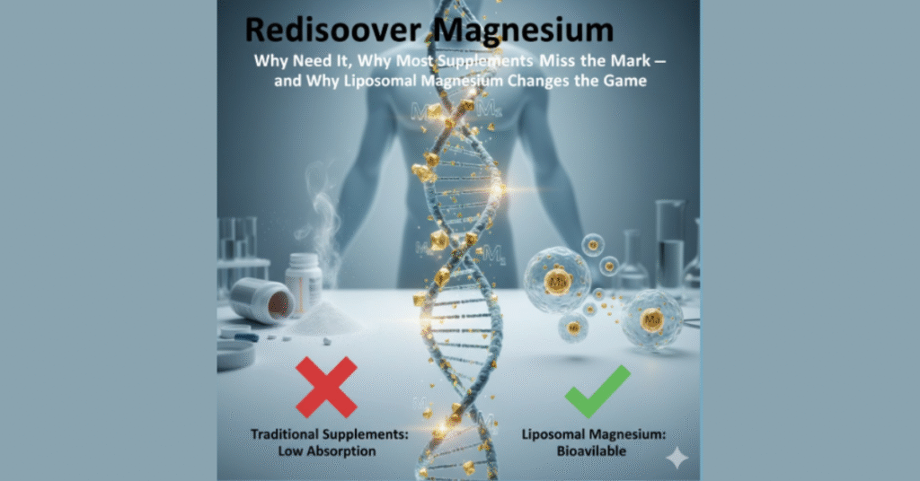 Rediscover Magnesium: Why It Matters, Why Most Supplements Fall Short — and Why Liposomal Magnesium Is a Game-Changer 21 1 7