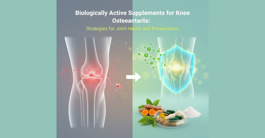 Biologically Active Supplements for Knee Osteoarthritis: Strategies for Joint Health and Preservation 7 1 1