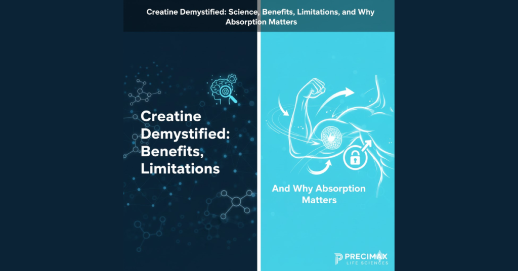 Creatine Demystified: Science, Benefits, Limitations, and Why Absorption Matters 1 1 2