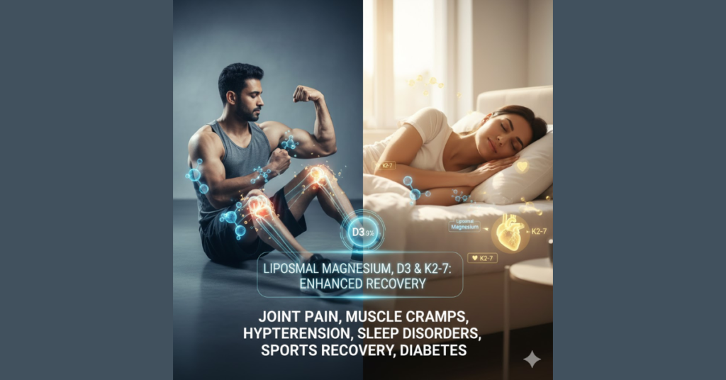 How Liposomal Mg, Vitamin D3 & K2-7 Improve Recovery, Pain, Sleep & Sports Health