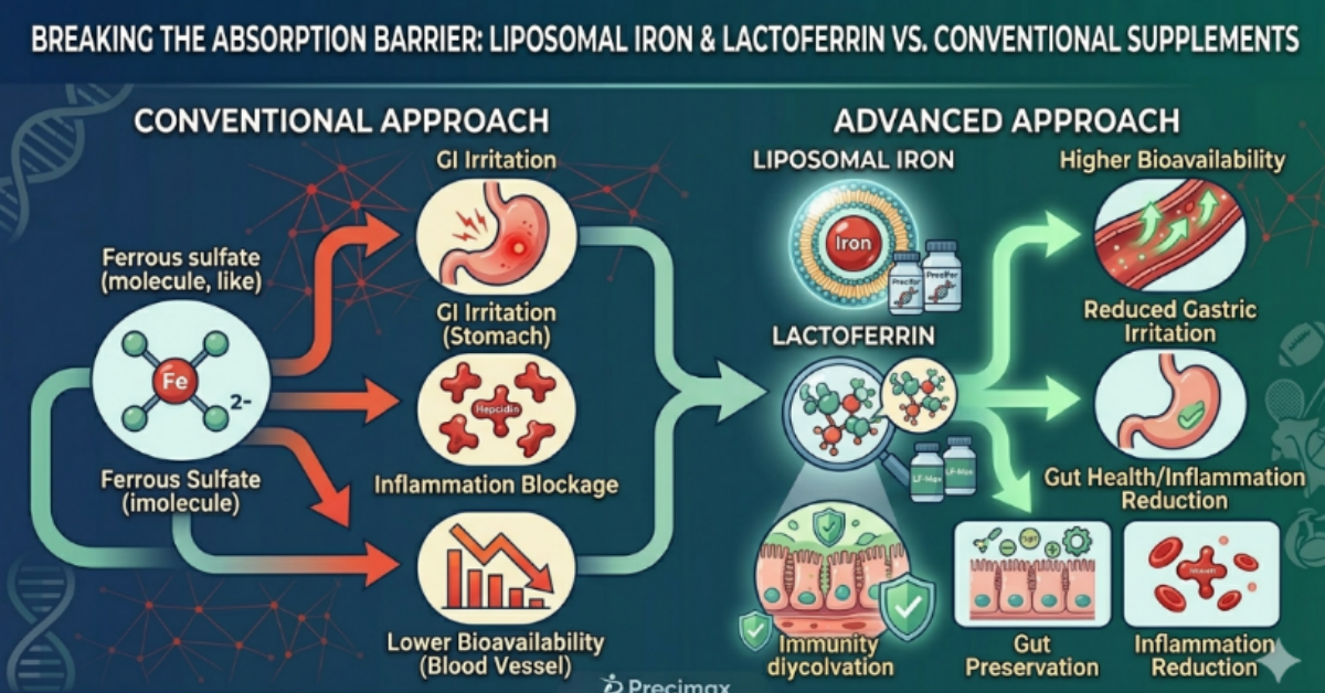 Anemia in Athletes in India: Causes, Diagnosis, and Modern Nutritional Strategies for Iron and B12 Deficiency 4 Absorption Barrier