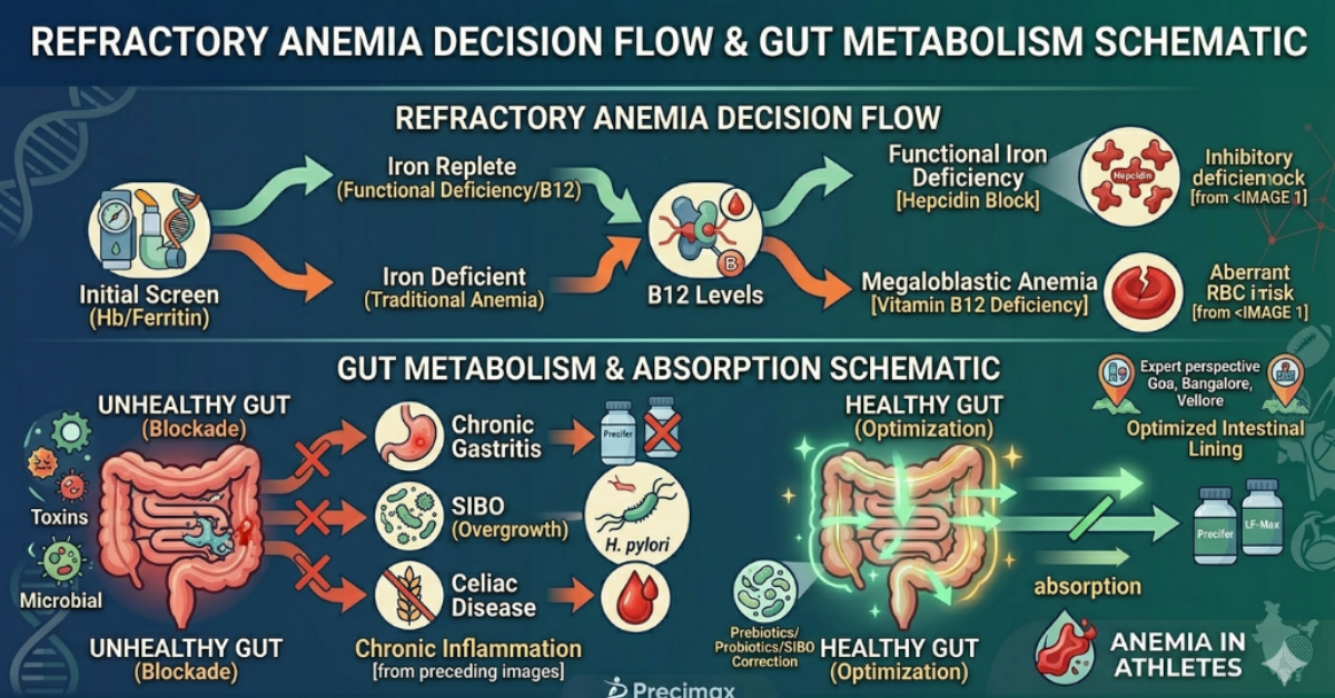 Anemia in Athletes in India: Causes, Diagnosis, and Modern Nutritional Strategies for Iron and B12 Deficiency 3 Refractory