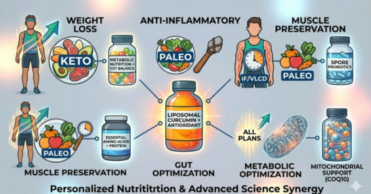 How Bioactive Nutraceuticals Enhance Diet Plans: Keto, Paleo, Intermittent Fasting & Low-Calorie Diets 5 science synergy