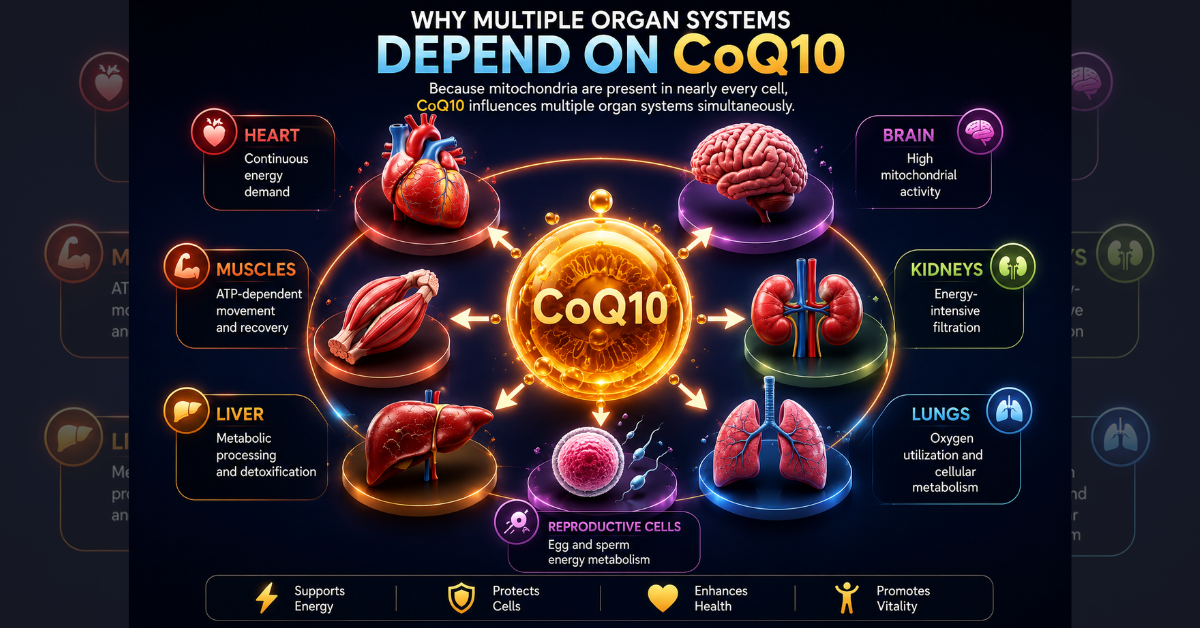 Coenzyme Q10: The Missing Link in Cellular Energy, Healthy Aging and Modern Lifestyle Disorders 3 Coenzyme Q10 2