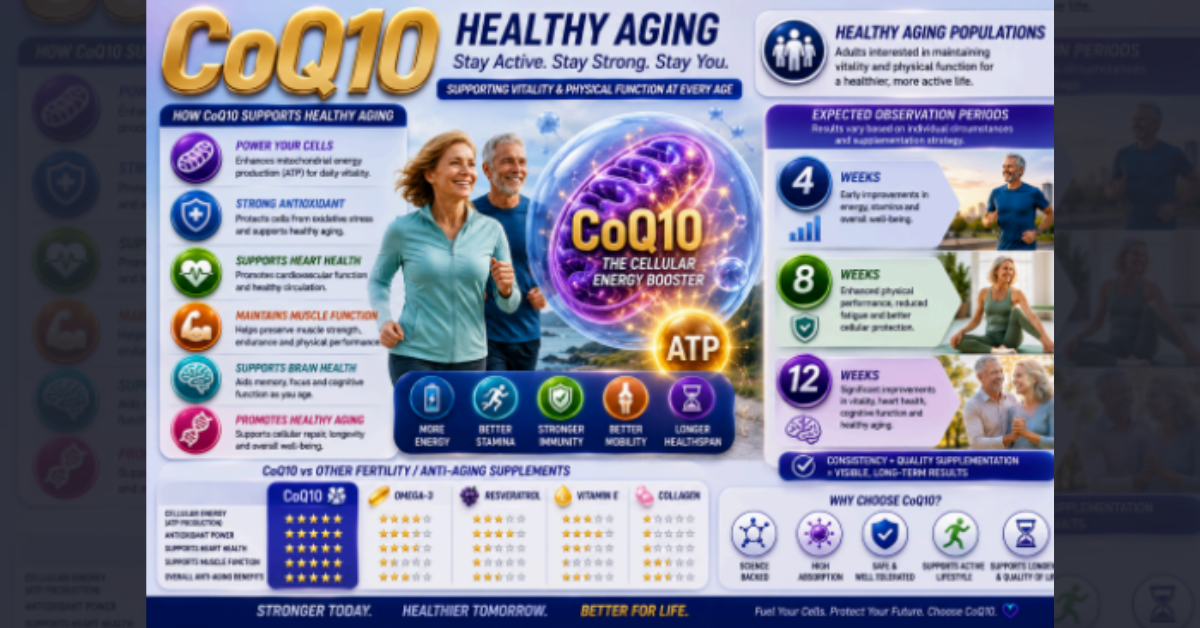 Coenzyme Q10: The Missing Link in Cellular Energy, Healthy Aging and Modern Lifestyle Disorders 5 Coenzyme Q10 4 1