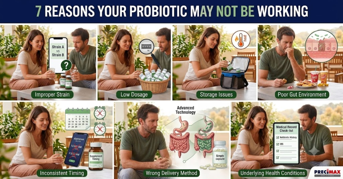 Why Your Probiotic May Not Be Working: 7 Common Mistakes That Prevent Better Gut Health 2 Why Your Probiotic May Not Be Working