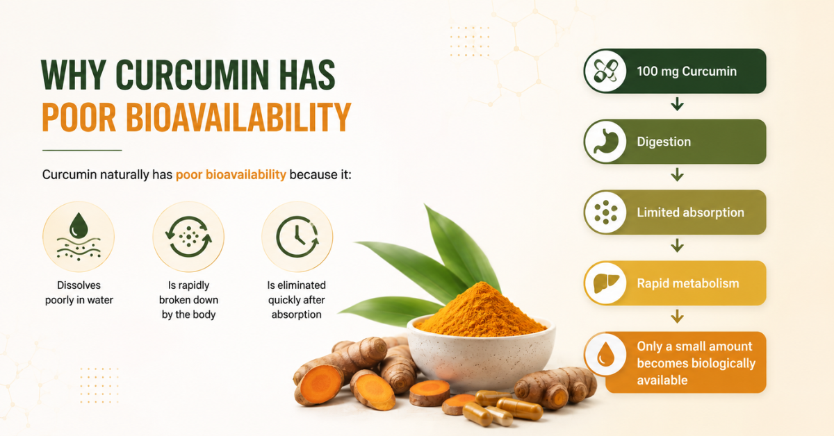 poor curcumin biovability