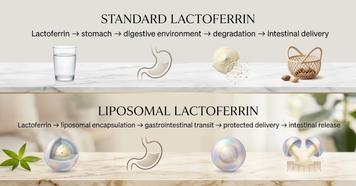 Why Liposomal Lactoferrin May Offer Superior Bioavailability: What the Science Says About Advanced Delivery 2 lactoferrin comparision